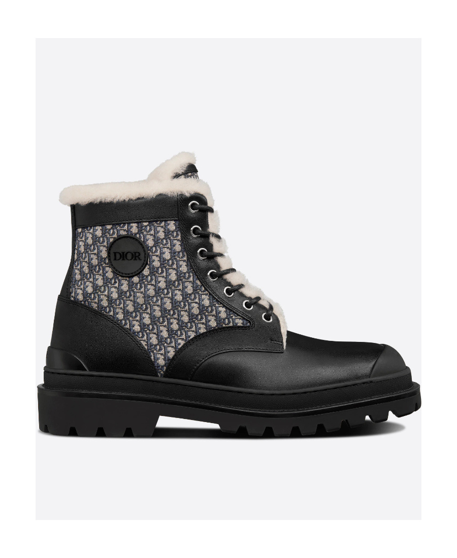 Dior Logo Boots In Black