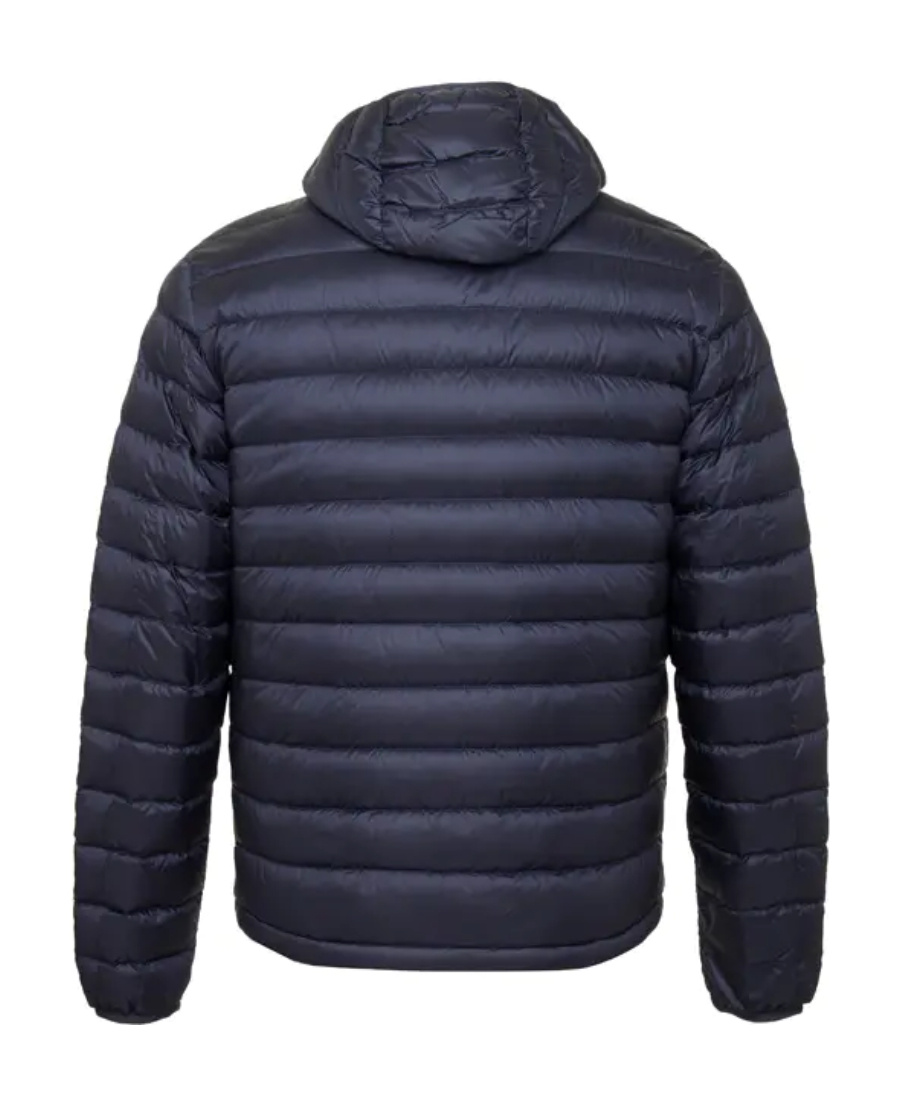 Paul & Shark Ultralight Hooded Quilted Jacket In Black