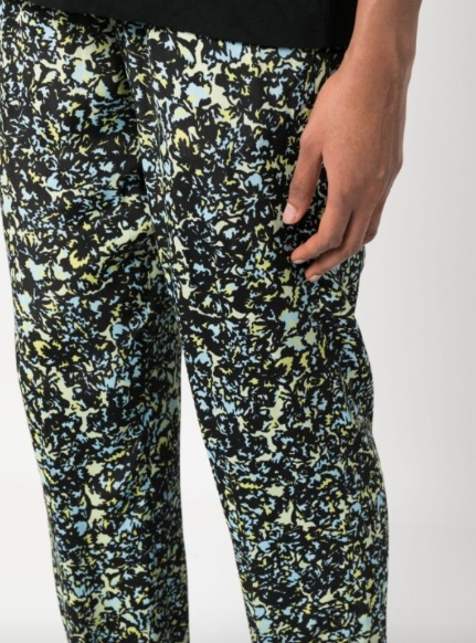 Dries Van Noten Patterned Casual Pants In Black