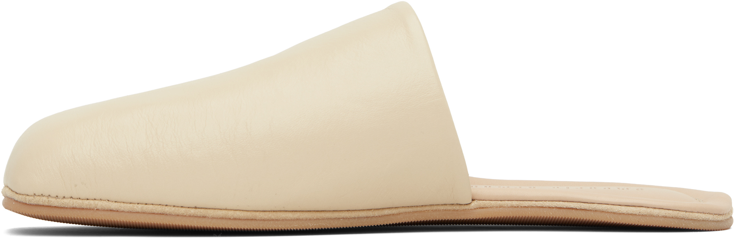 Our Legacy Work Shop Emporio Armani Beige Cigarr Slippers In Brown