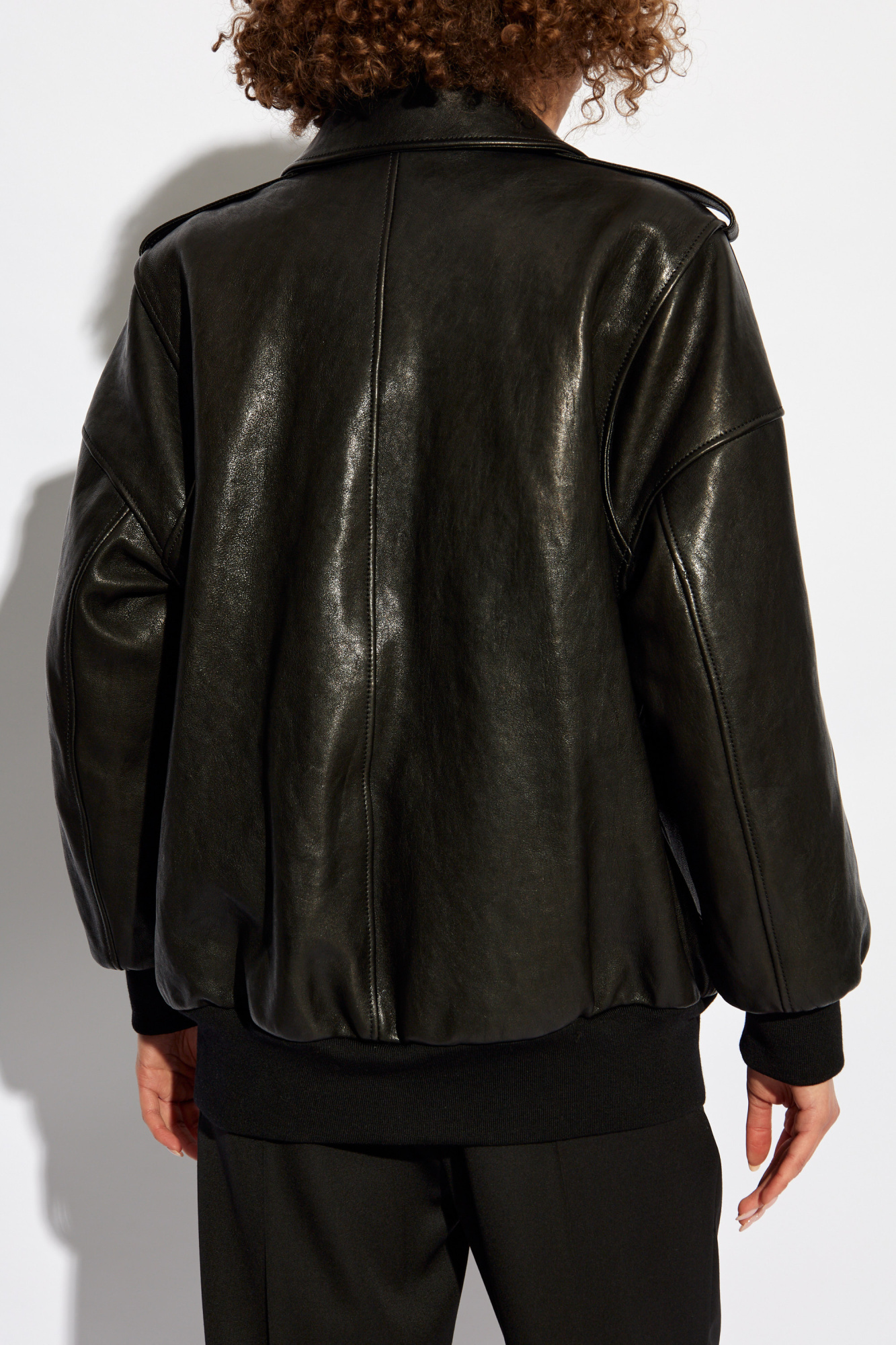 ALEXANDER MCQUEEN ALEXANDER MCQUEEN ZIPPED LEATHER JACKET