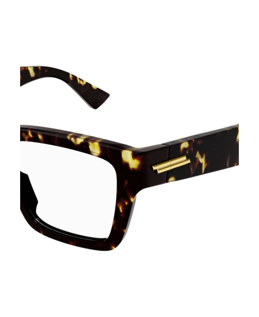 Bottega Veneta Bv1153o Rectangular-frame Glasses In Black
