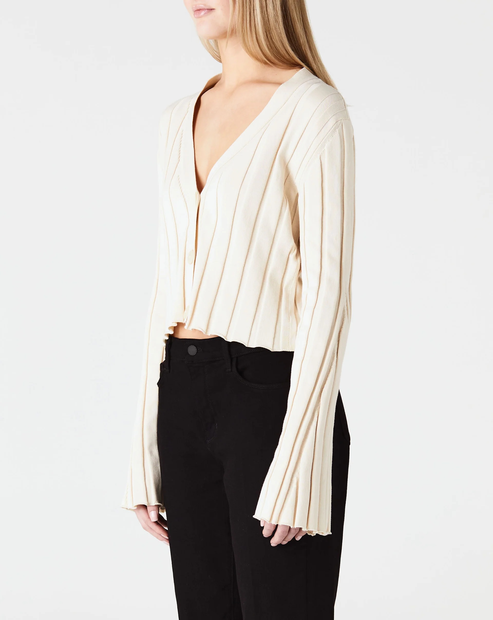Stella Mccartney Logo Knitted Cardigan In White