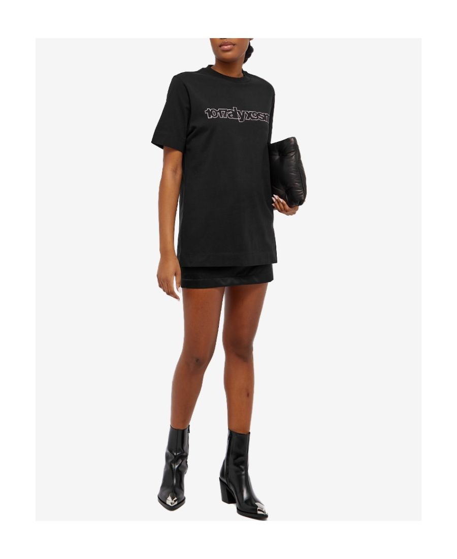 Alyx T-shirt With Round Neck And Short Sleeves In Black