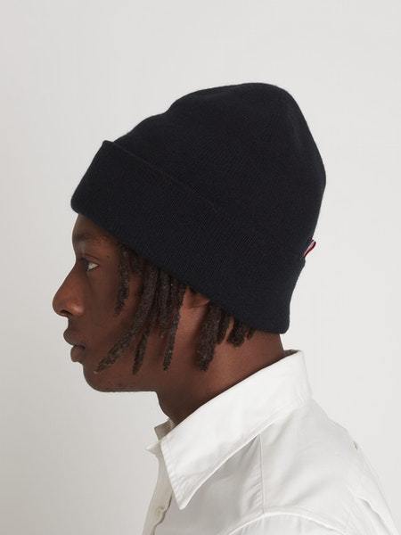 THOM BROWNE TRICOLOUR DETAIL BEANIE