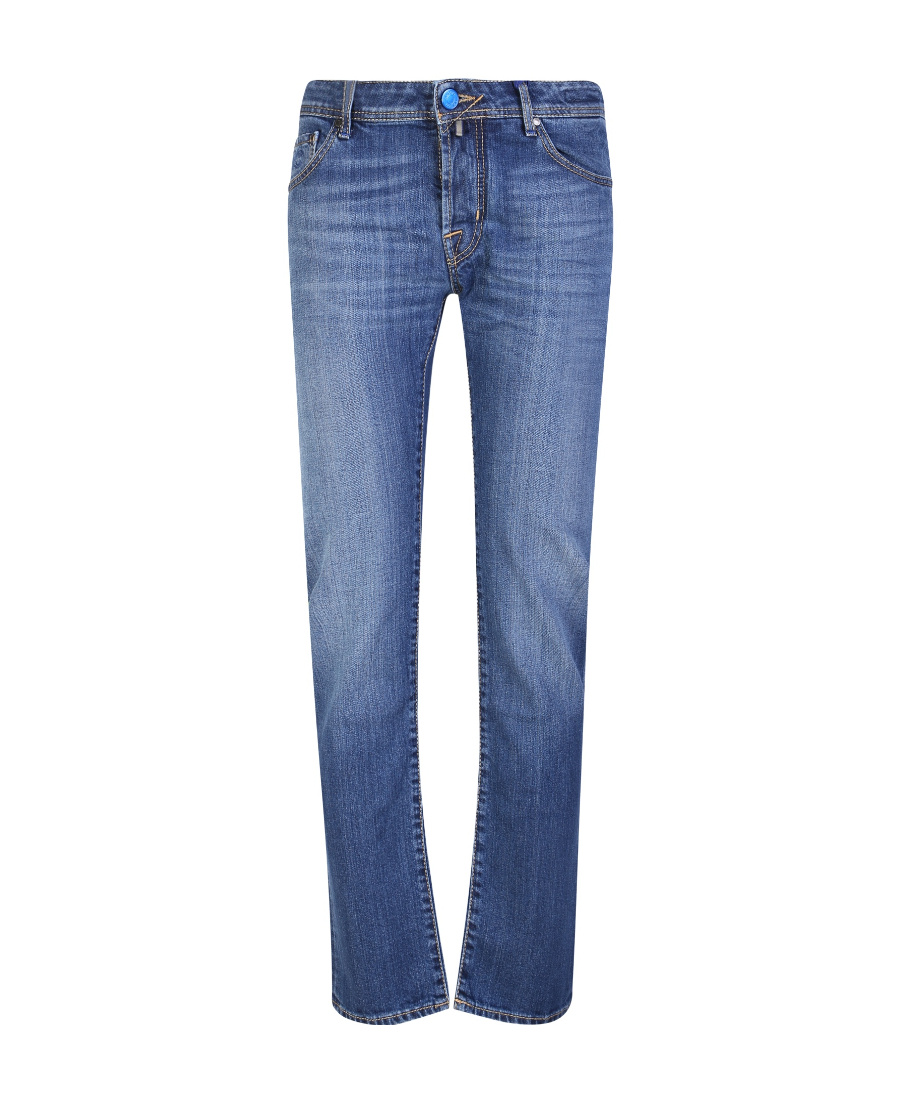 Jacob Cohen Blue Cotton Slim Men Jeans In Blue