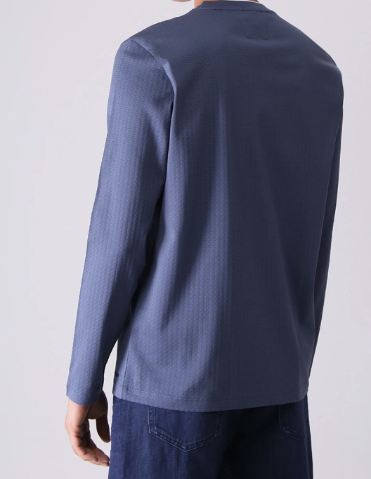 Hugo Boss Long-sleeved T-shirt In Gray