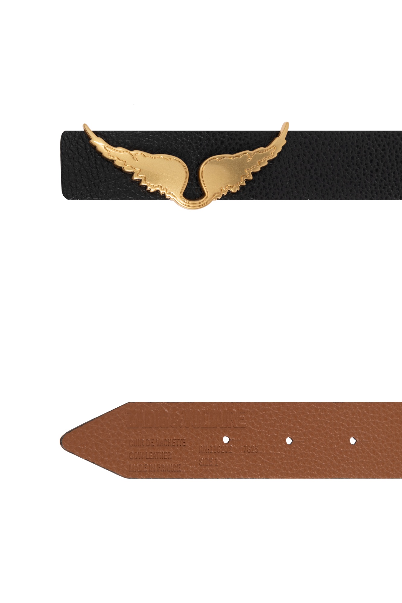 Zadig & Voltaire Double-sided Belt In Green