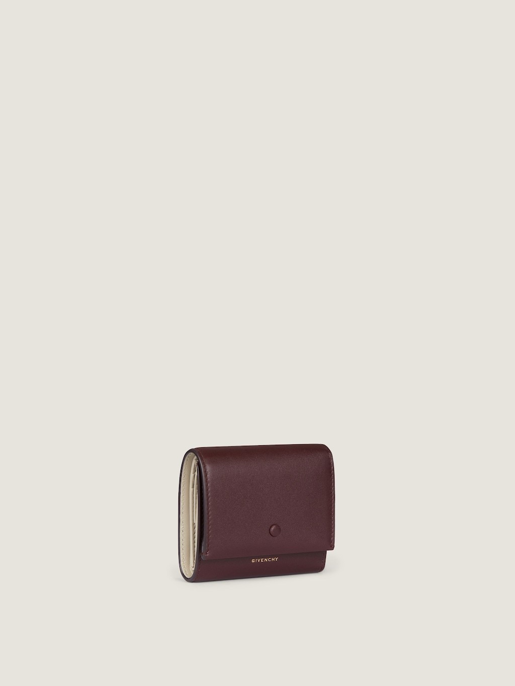 Givenchy Portefeuille Day En Cuir Brillant In Burgundy