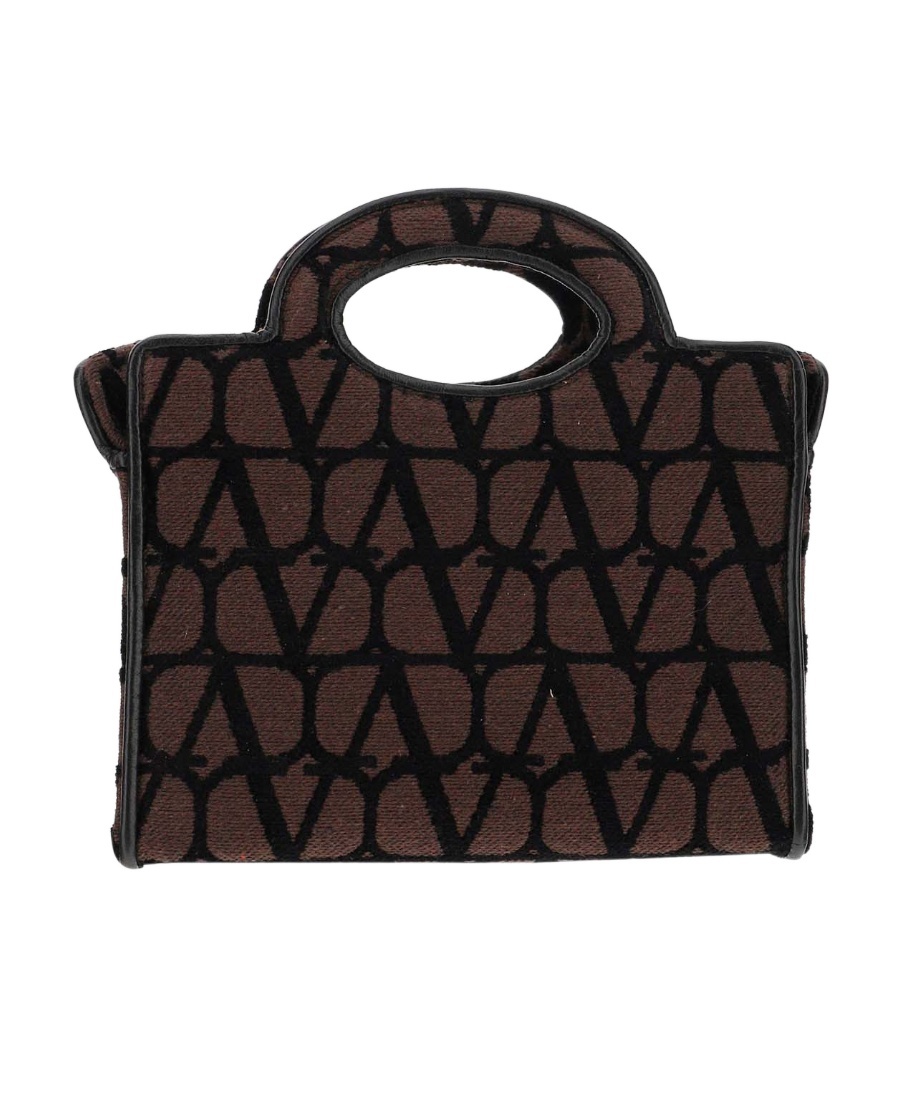 Valentino Logo Handbag In Brown/black