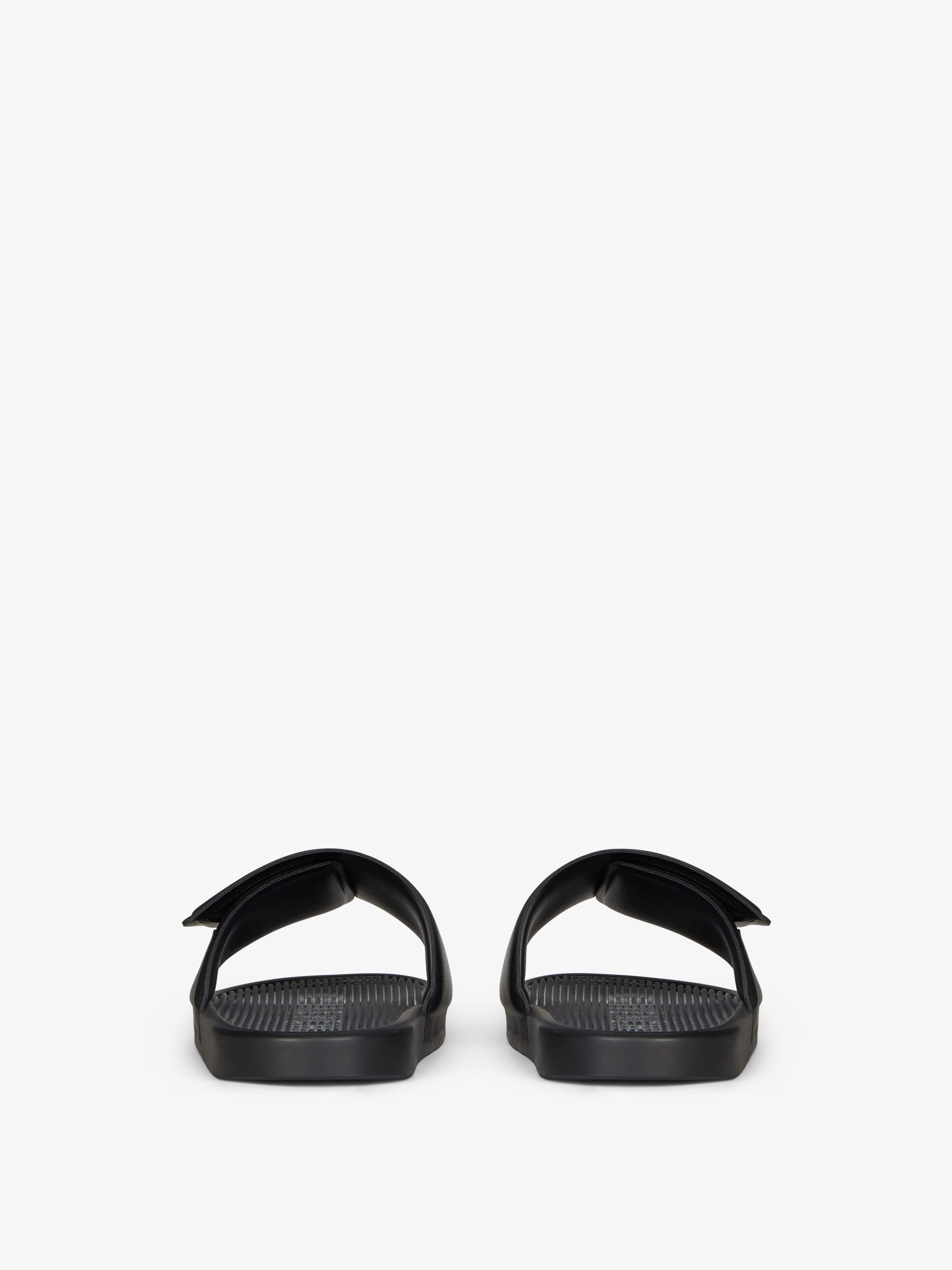 Givenchy Slide Scratch Flat Sandal In Black