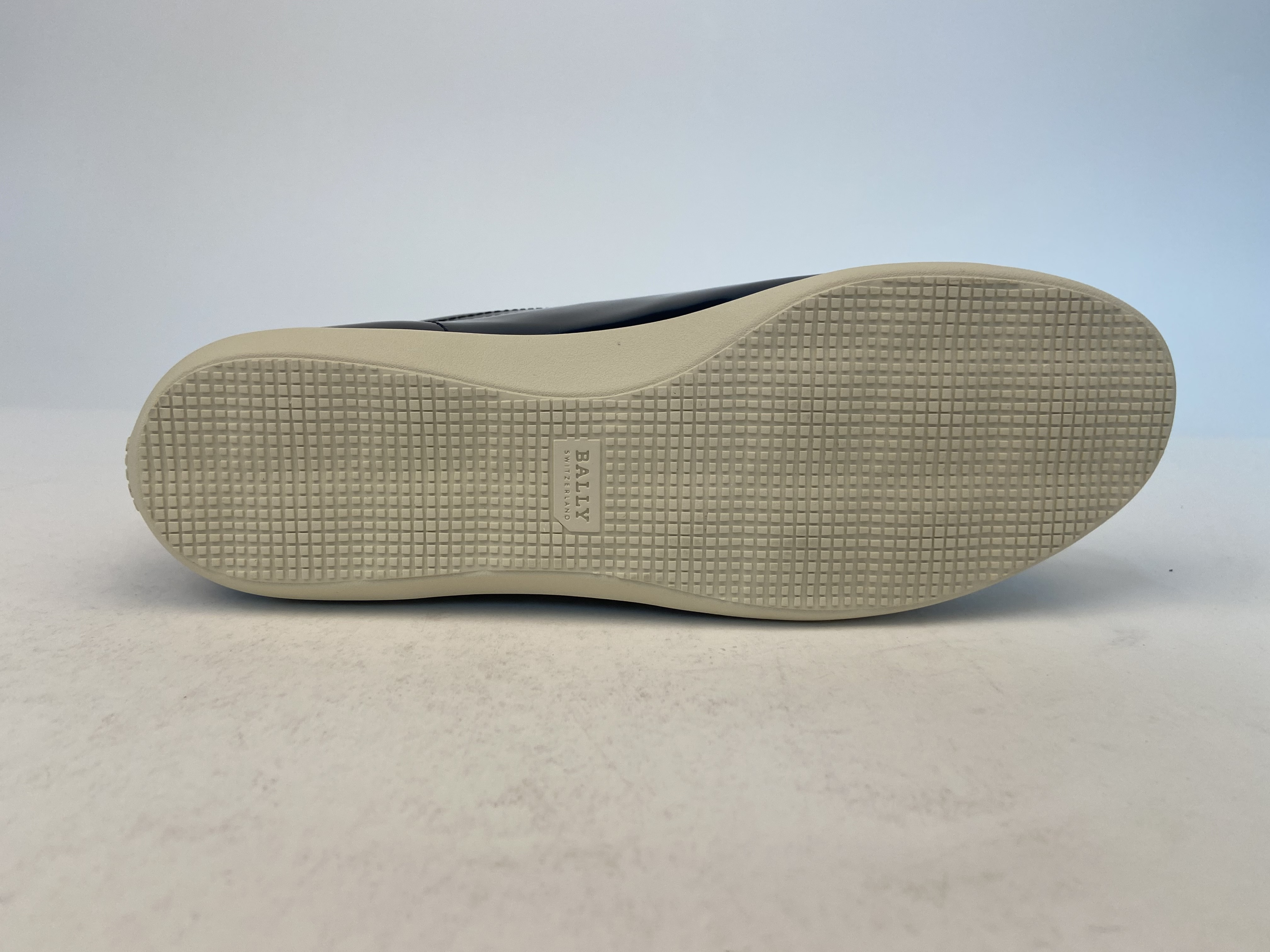 BALLY NAVY BLUE LACE-UP CASUAL SNEAKERS