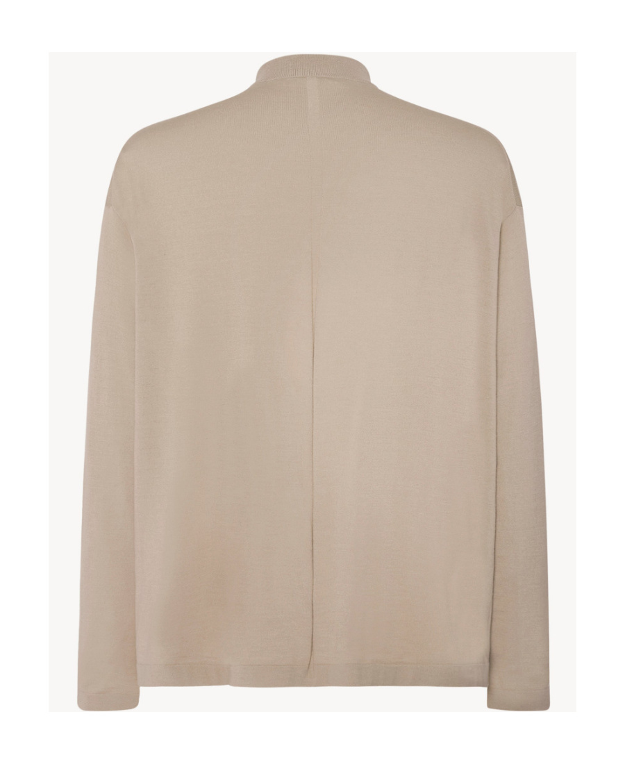 The Row Long-sleeved Half-neck Sweater In Nude