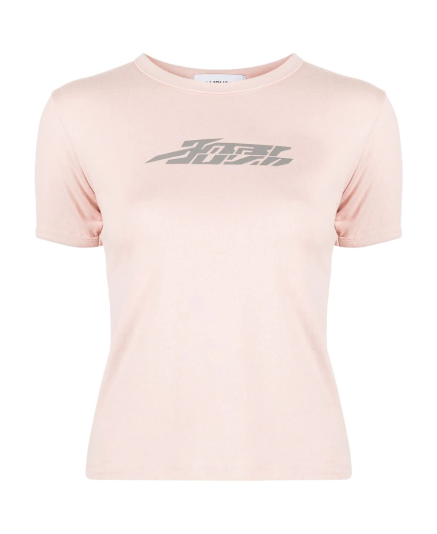 AMBUSH LOGO-FLOCKED T-SHIRT