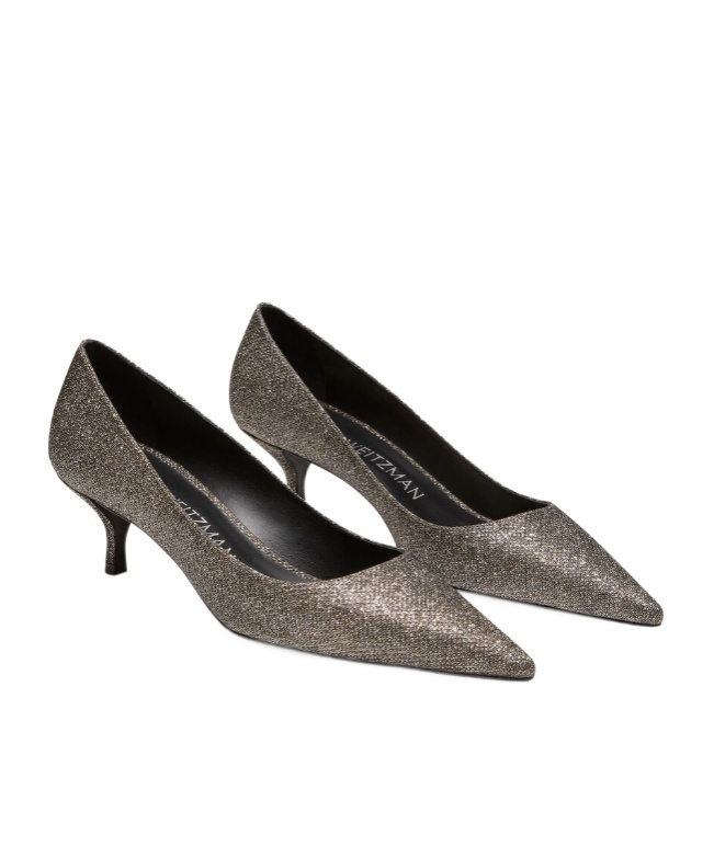Stuart Weitzman Stuart 35mm Glitter Pumps In Green