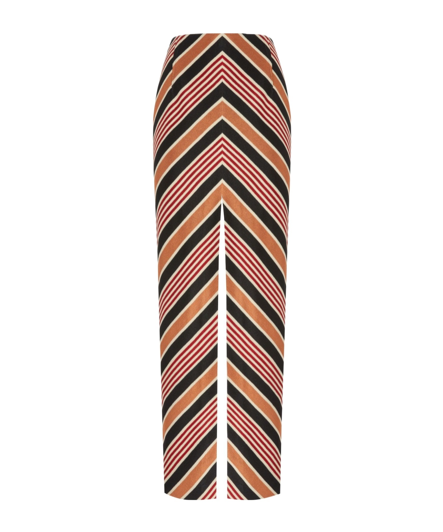 Missoni Chevron Slits Maxi Skirt In Multicolor