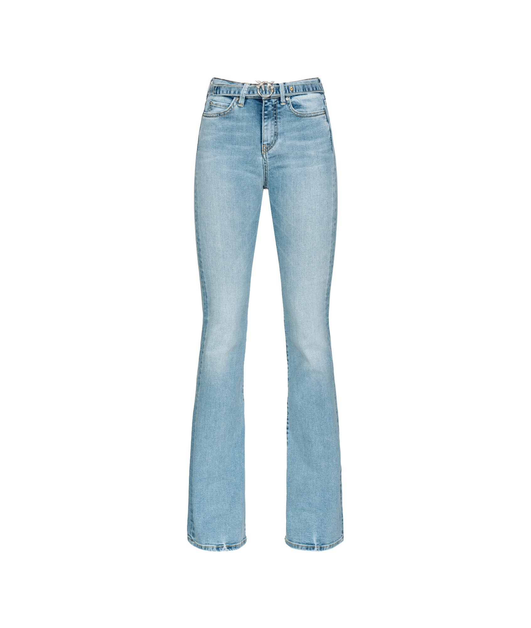Shop Pinko Flared Jeans In Blue