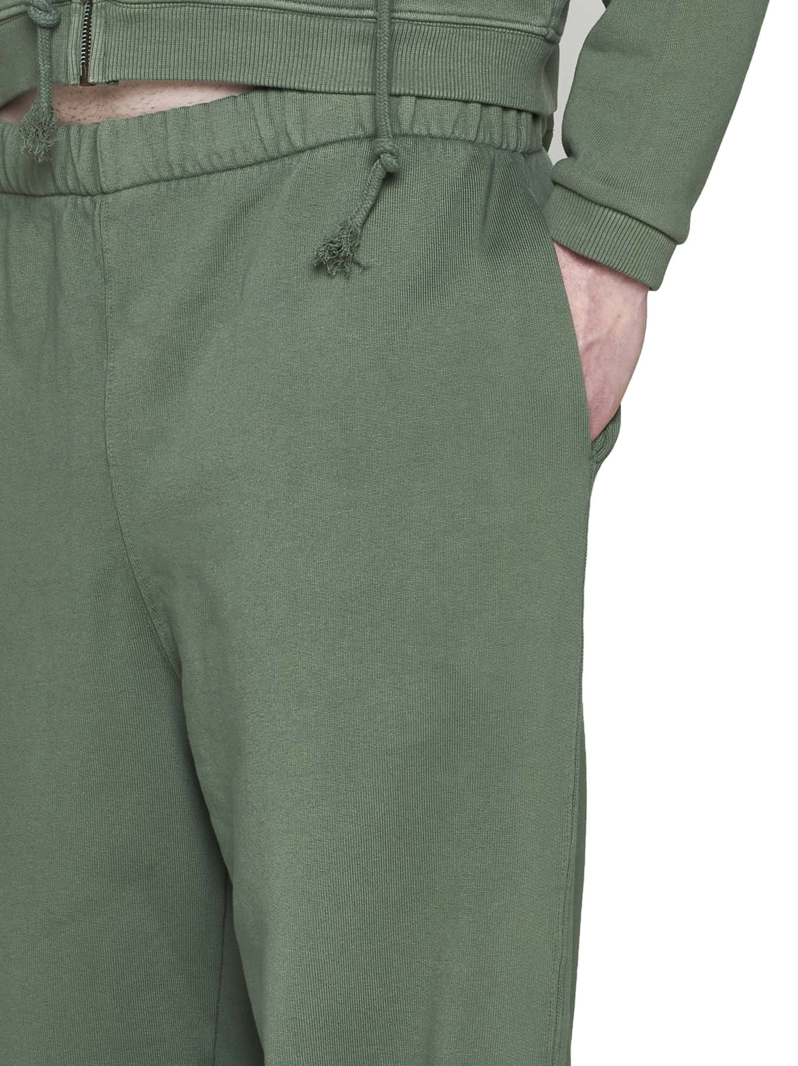 Shop Erl Tapered-leg Elasticated Waistband Track Pants In Green
