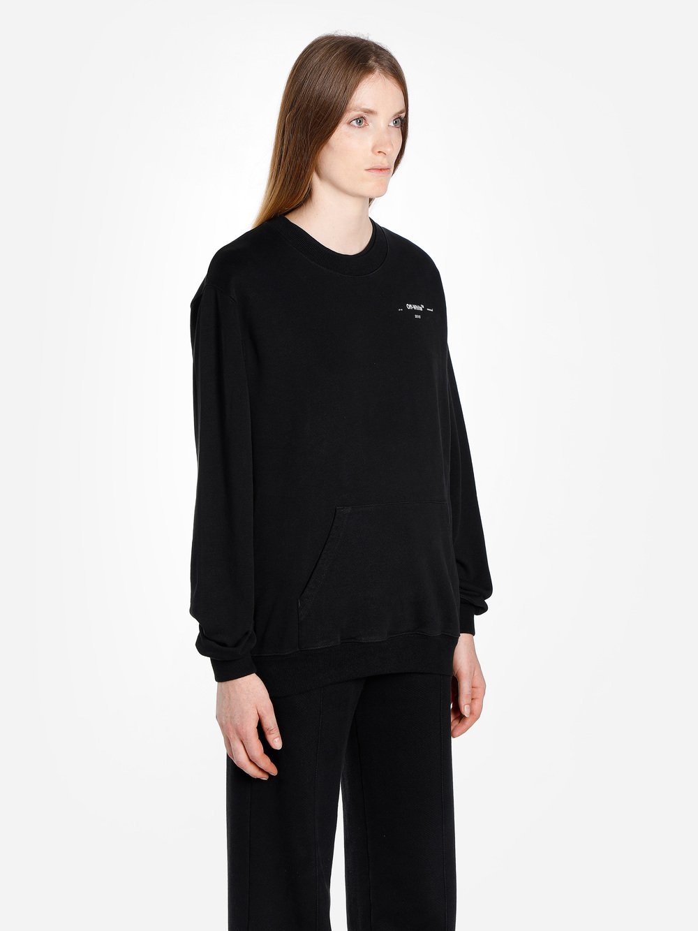 Off-white Arrows Print Logo Sweatshirt In Black