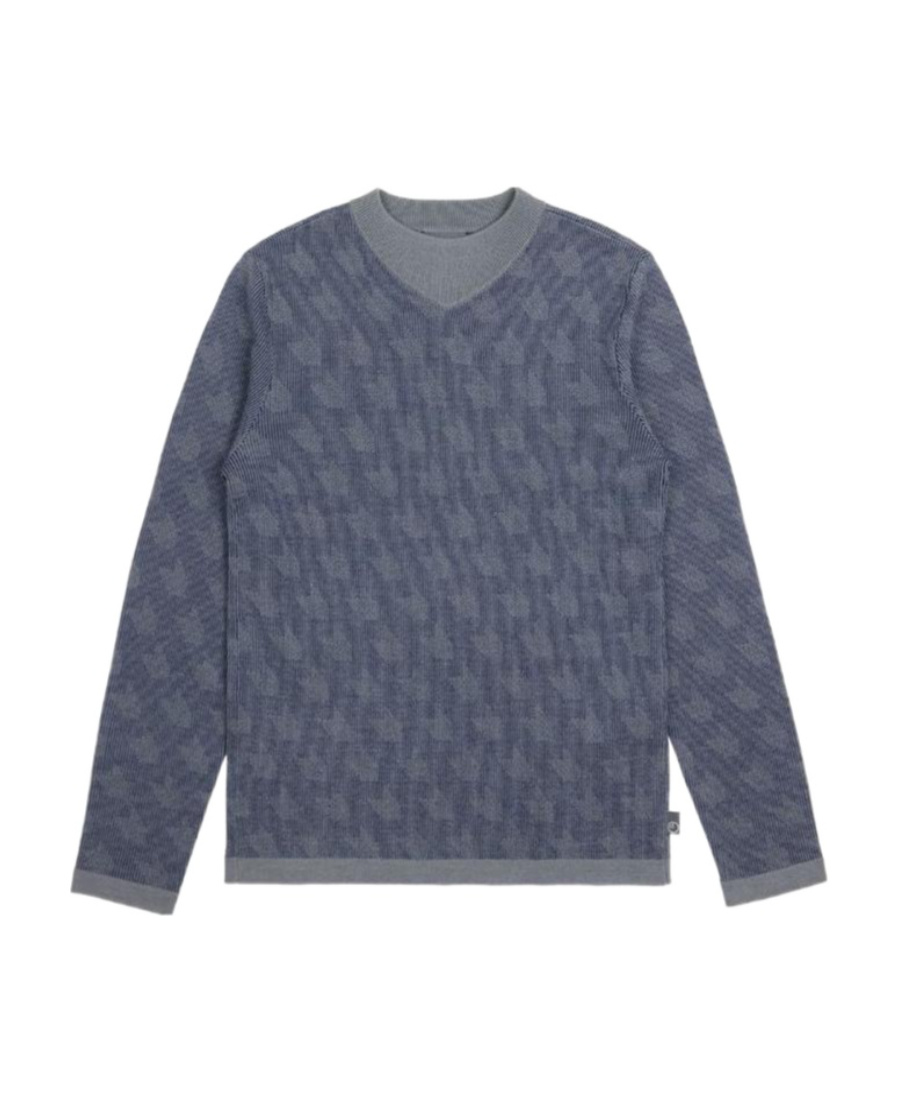 Armani Collezioni Round-neck Sweater In Gray