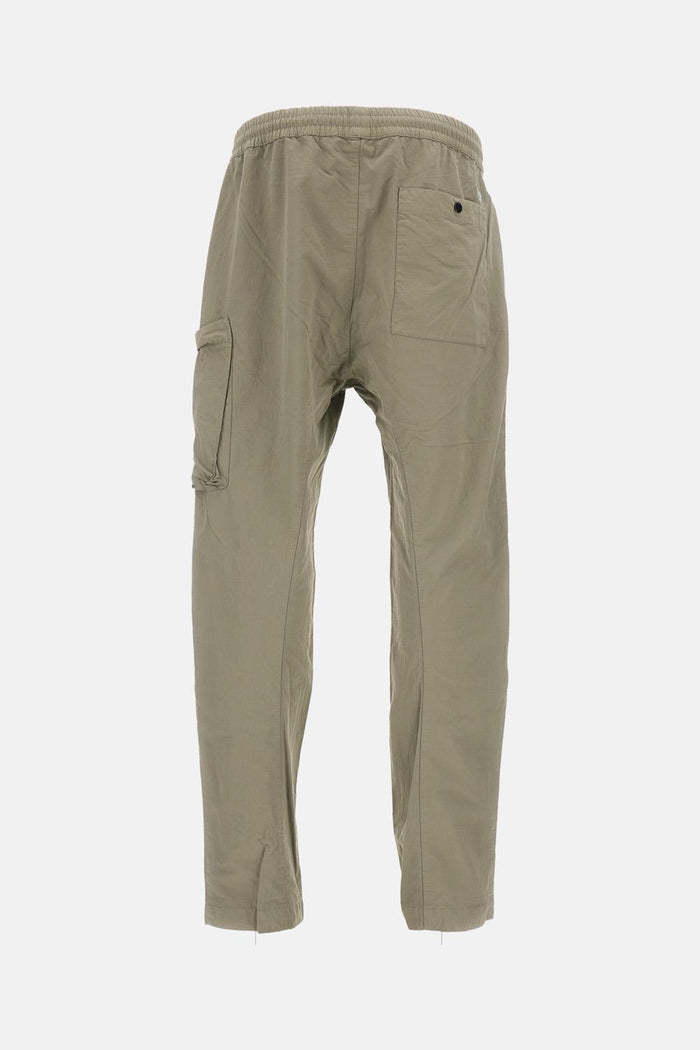 C.p. Company Drawstring Cargo Trousers In Green