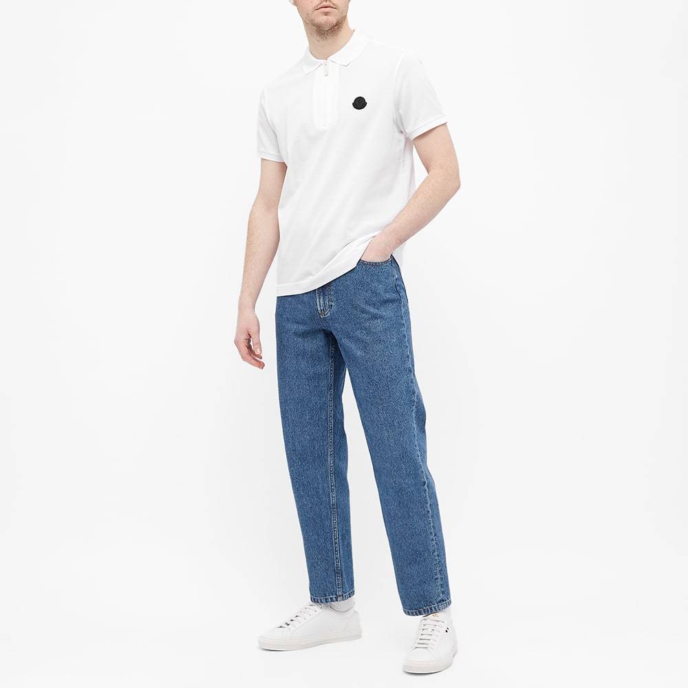 Moncler Classic Cotton Polo T-shirt In White