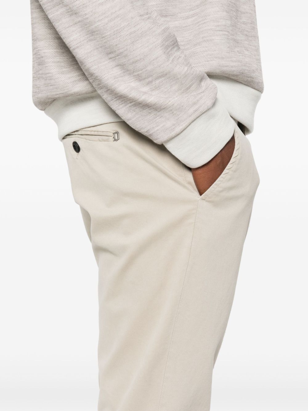Dondup Belt-loop Casual Pants In Nude