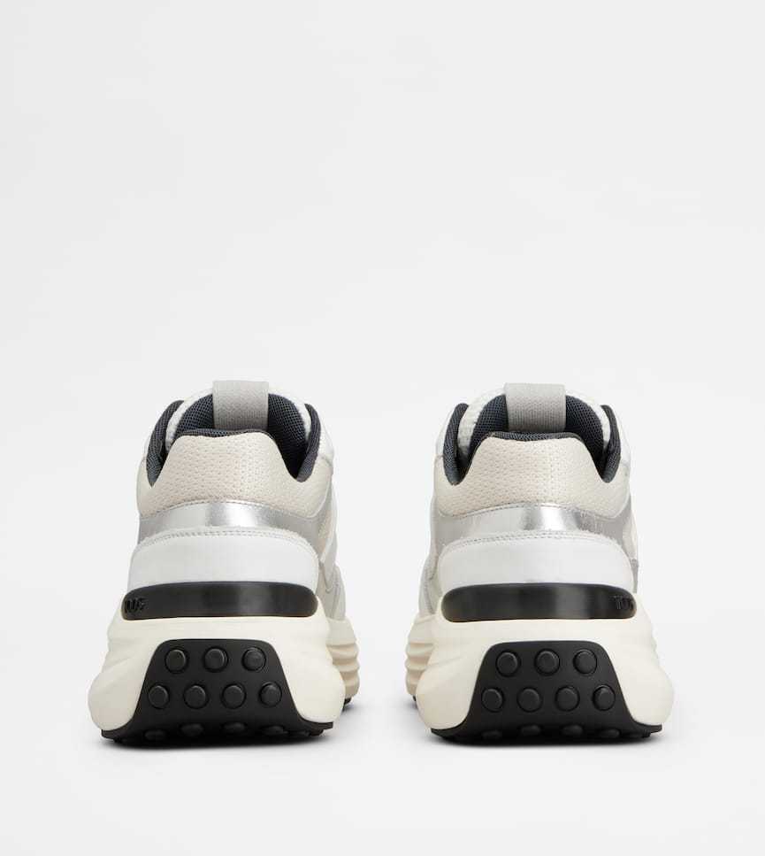Tod's Sneakers In Leather And Fabric