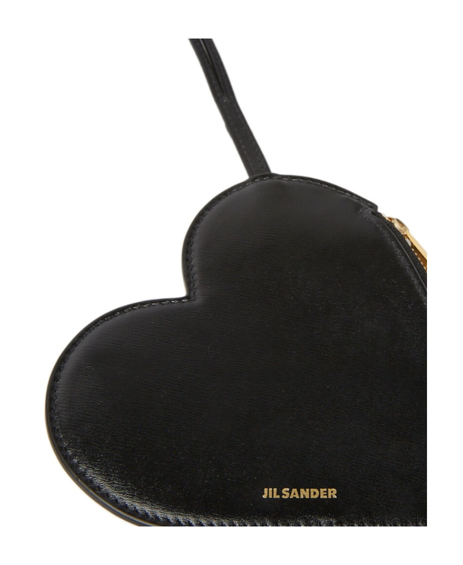 Jil Sander Logo-stamp Clutch Bag In Black