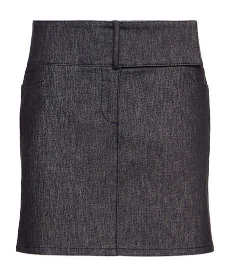 Courrèges Belted Denim Mini Skirt