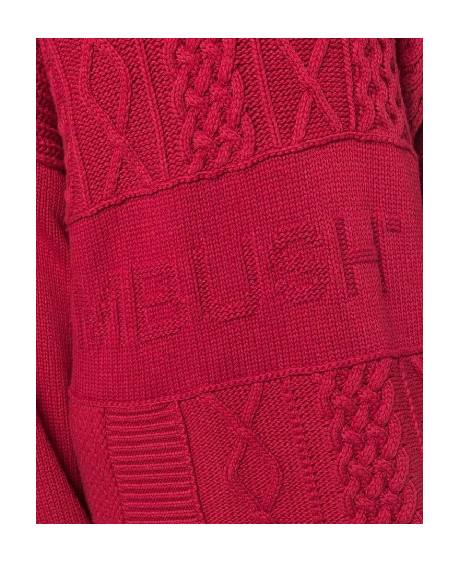 Ambush Intarsia-logo Crew-neck Jumper In Red