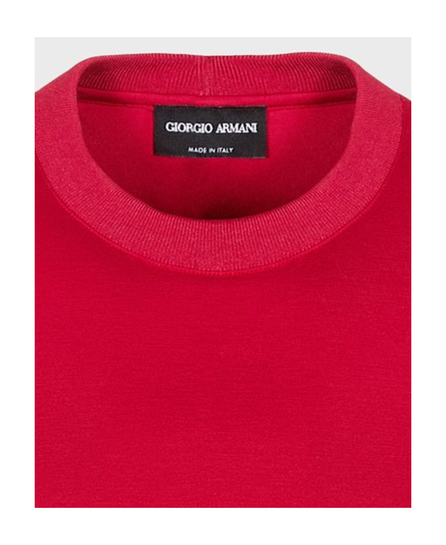 Giorgio Armani Short-sleeved T-shirt With Round Neck In Red