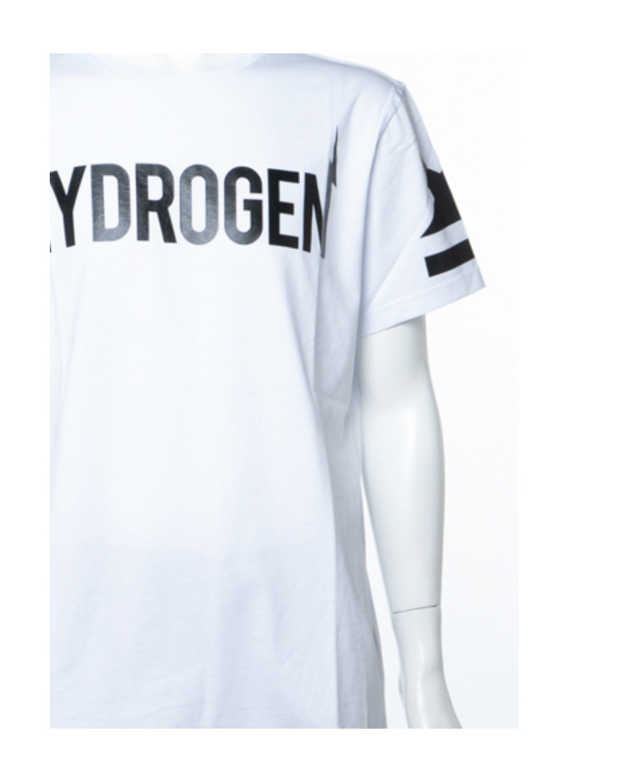 Hydrogen Logo Printed T-shirt In White