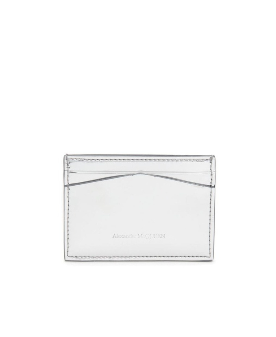 Alexander Mcqueen Skull-appliqué Rectangle-shape Cardholder In White