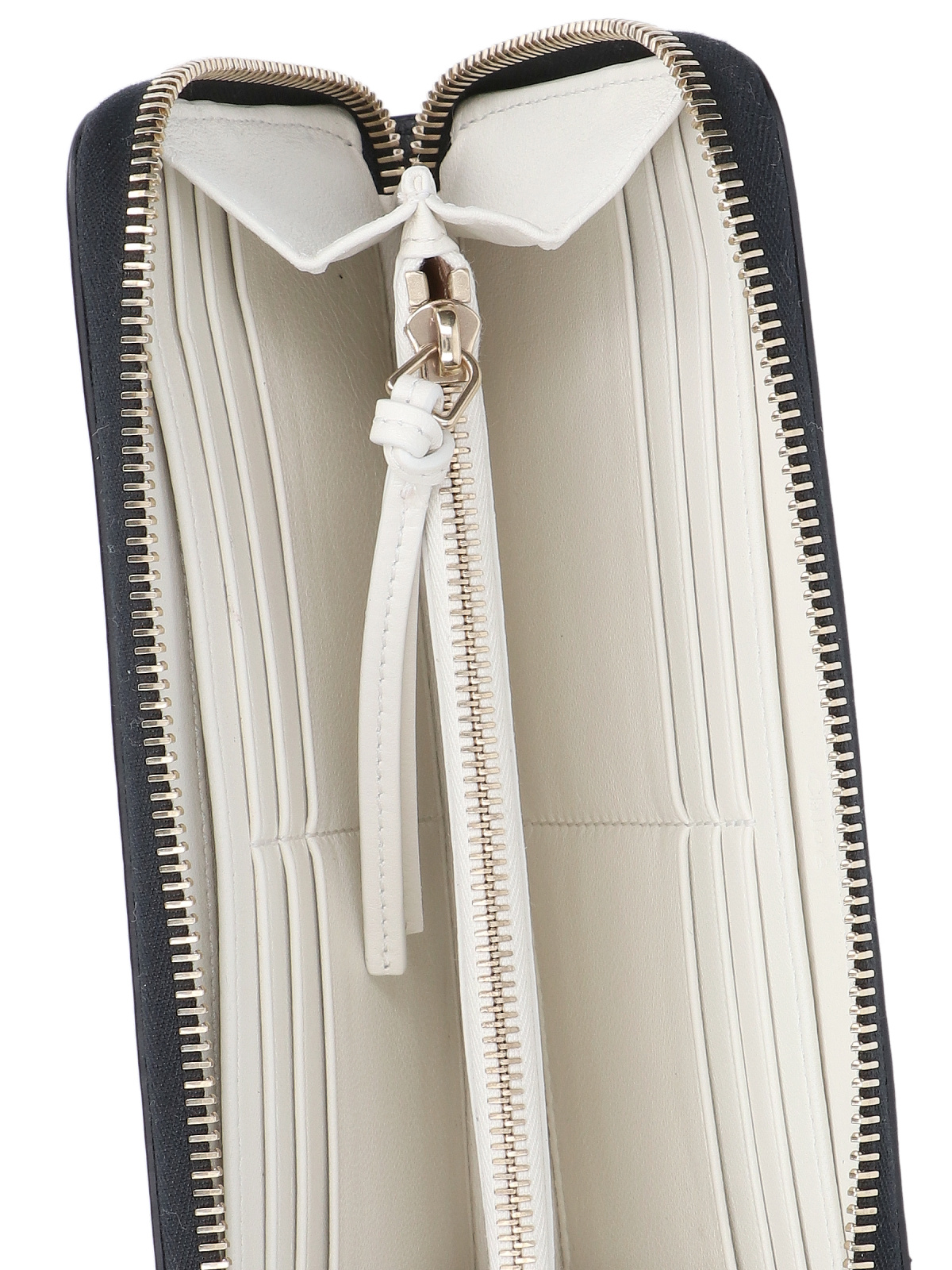 Chloé Sense Logo-embroidered Leather Wallet In Black