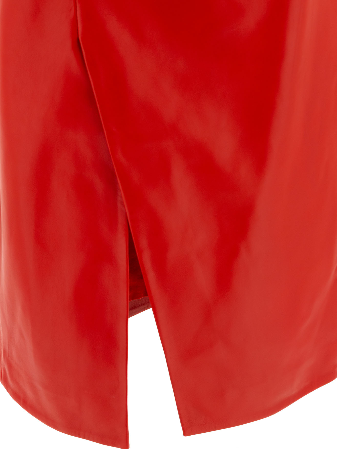 Shop Loulou Studio Ekare Leather Skirt In Red