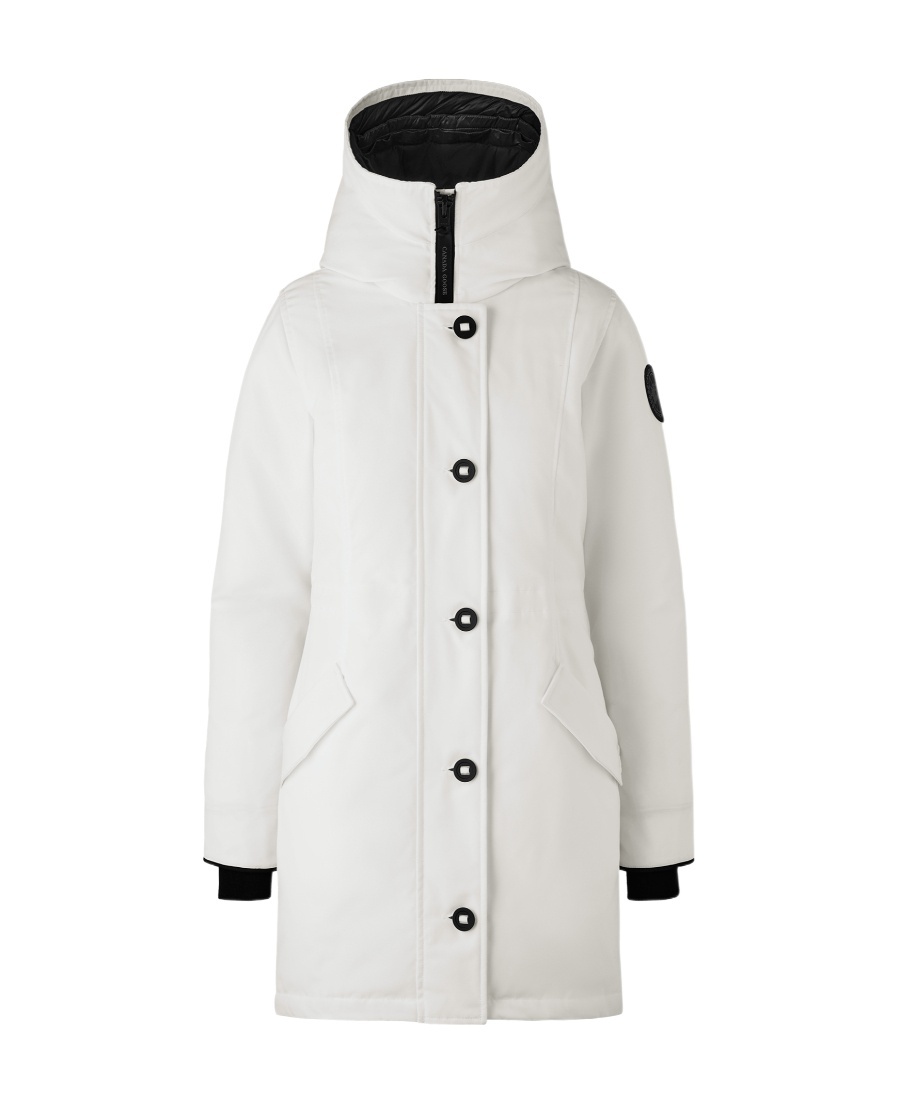 Shop Canada Goose Rossclair Padded Down Coat In White