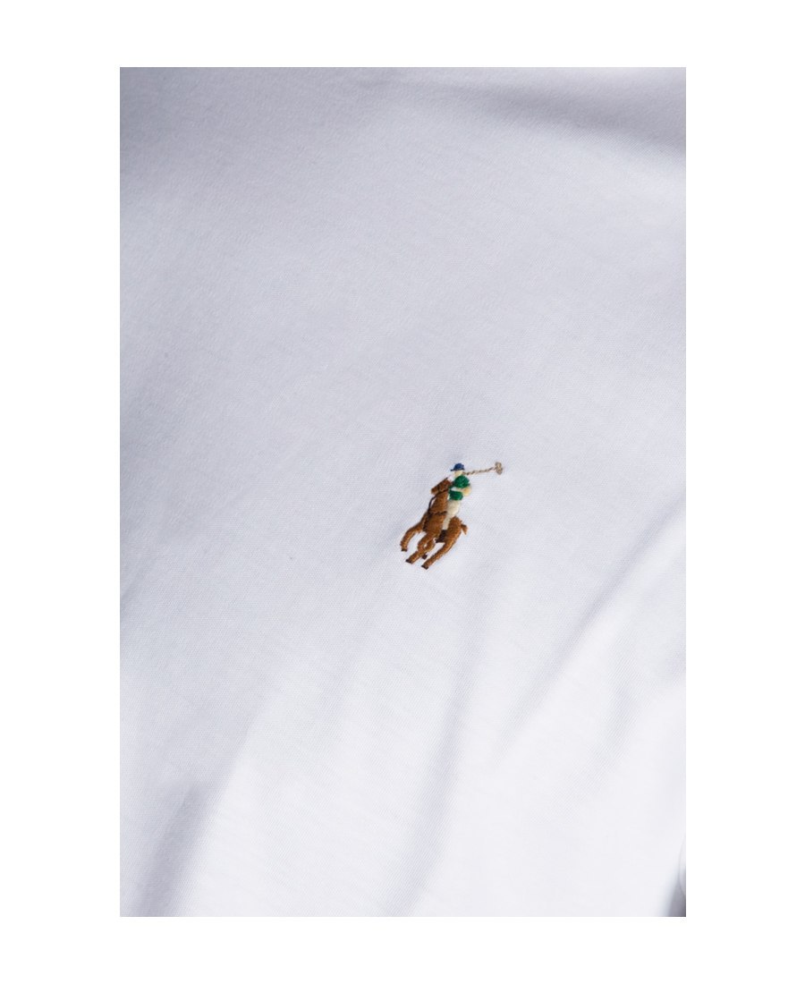 POLO RALPH LAUREN POLO RALPH LAUREN LOGO EMBROIDERED CREWNECK T-SHIRT