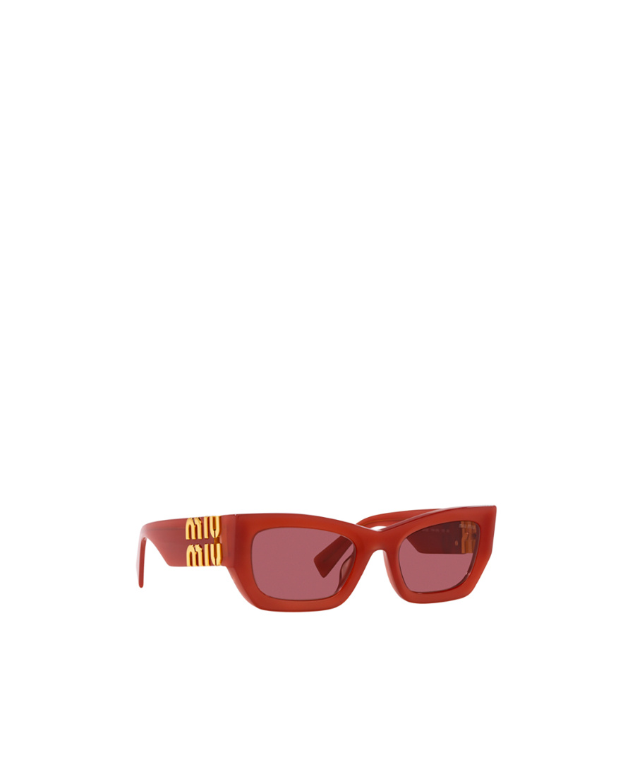 Miu Miu Tinted Rectangle-frame Sunglasses In Pink