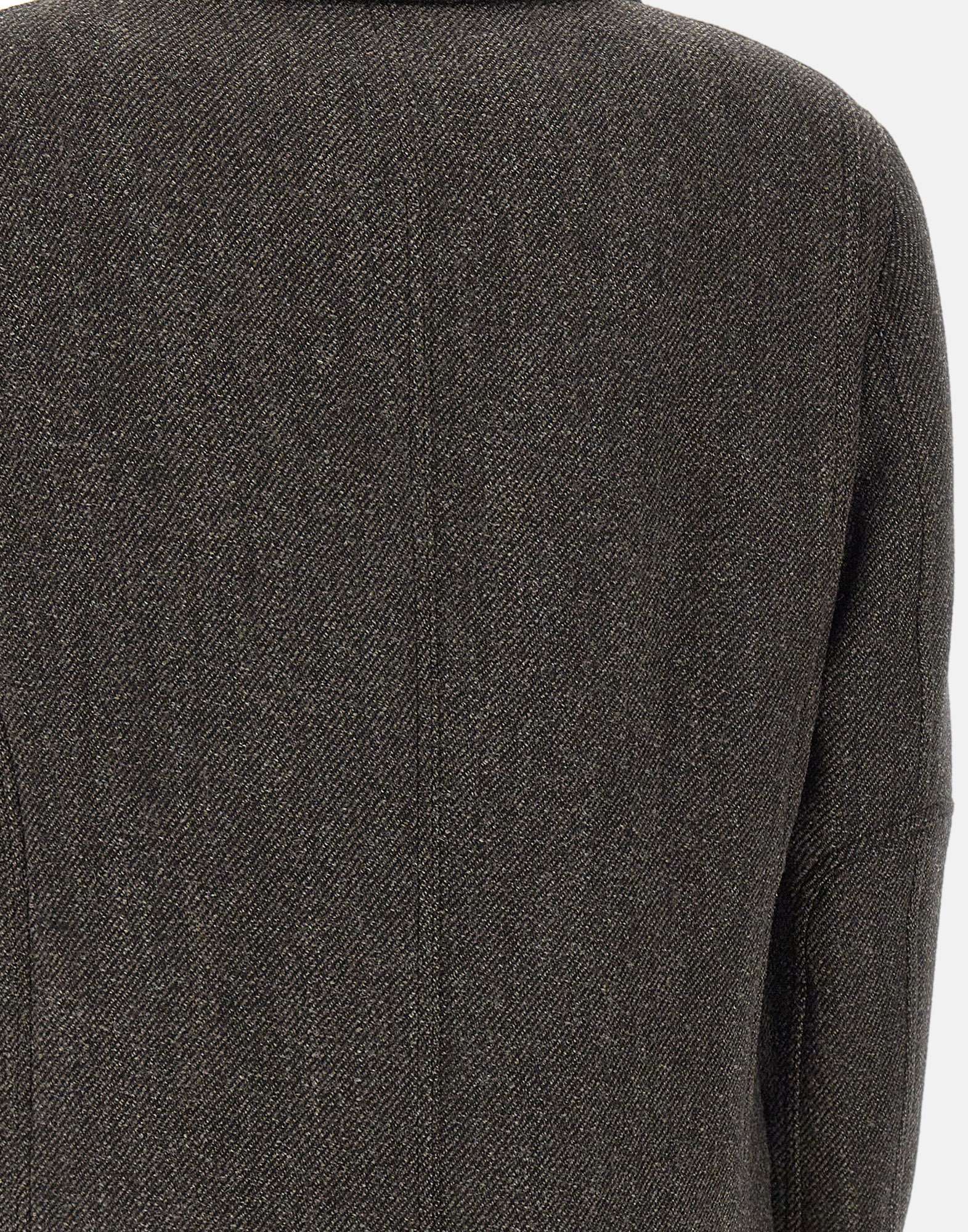 Fay Double Wool Driving Coat In Black
