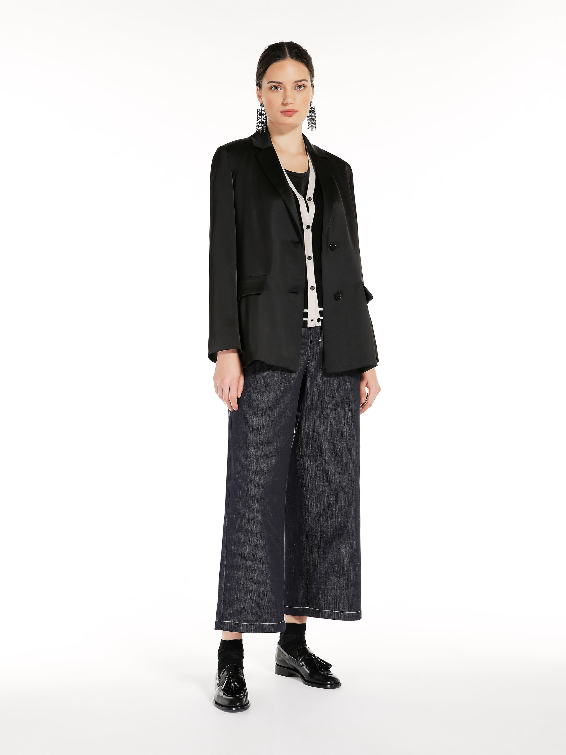 Max Mara Single-breasted Suit Jacket In Black
