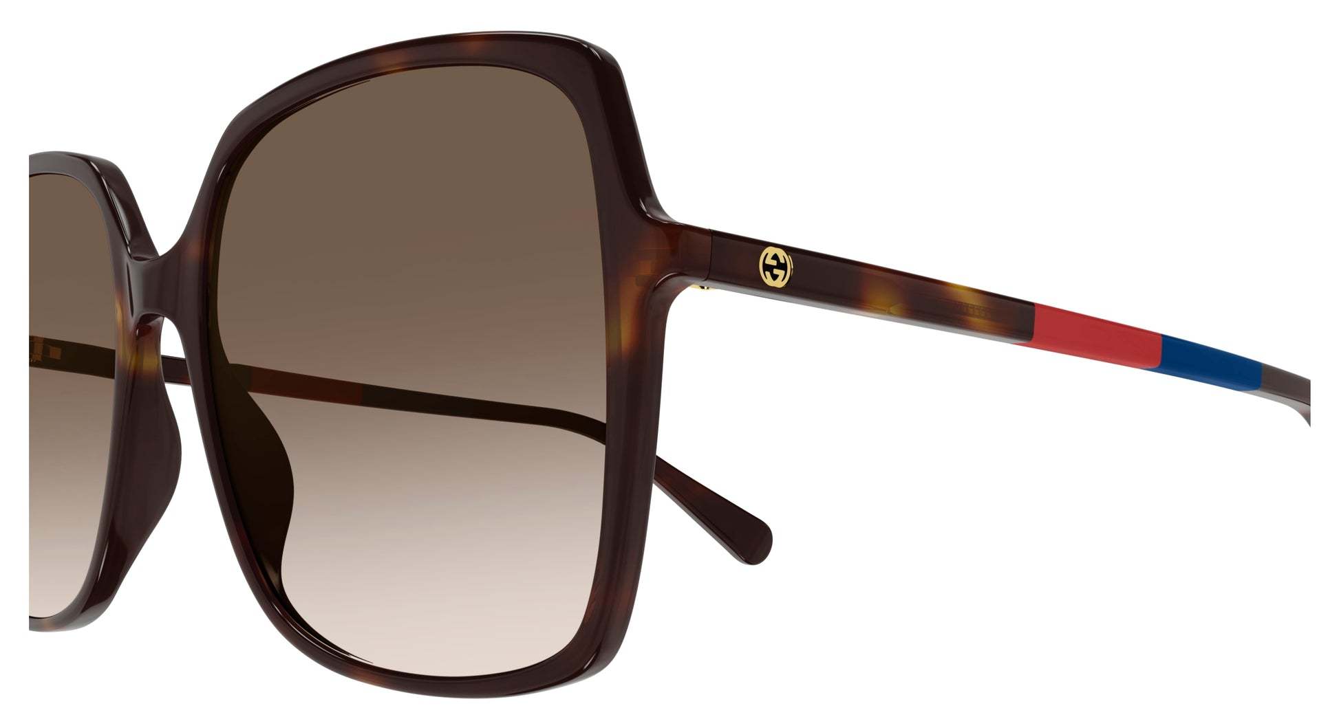 Gucci Havana-havana-brown Recycled Acetate Sunglasses In Brown