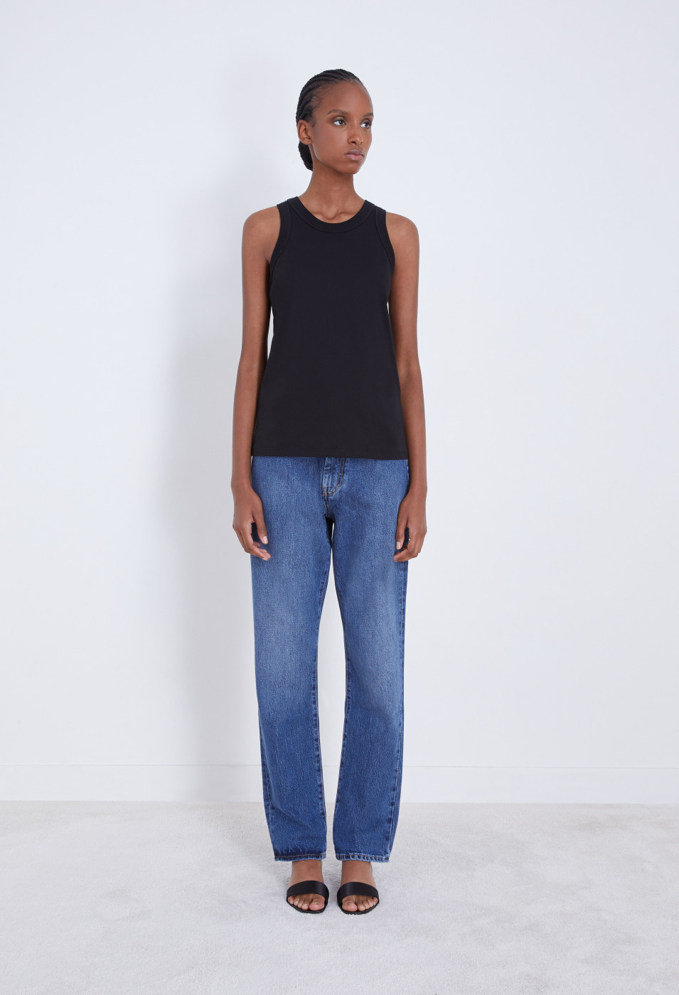 LOULOU STUDIO LOULOU STUDIO CREWNECK SLEEVELESS TANK TOP 