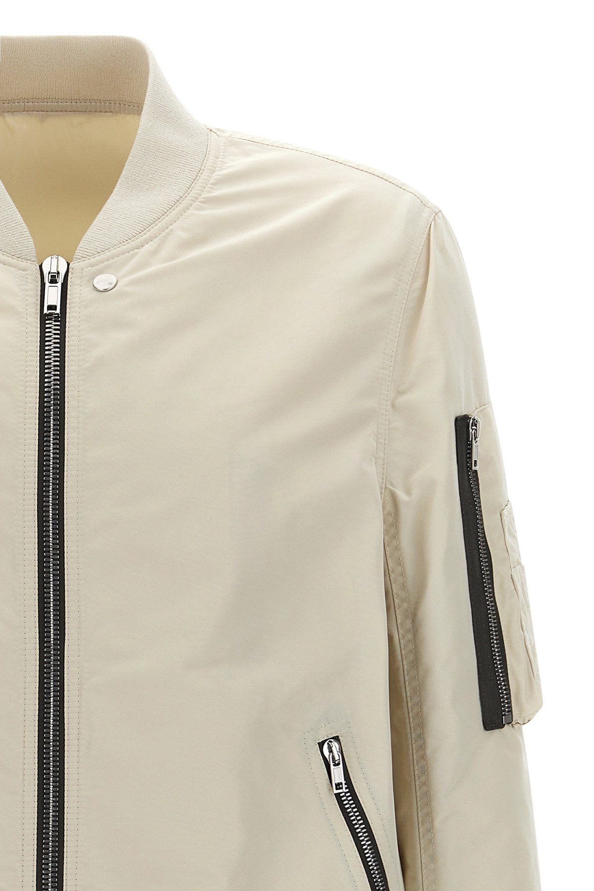 Rick Owens Flight Casual Jackets And Parka Beige In Nude