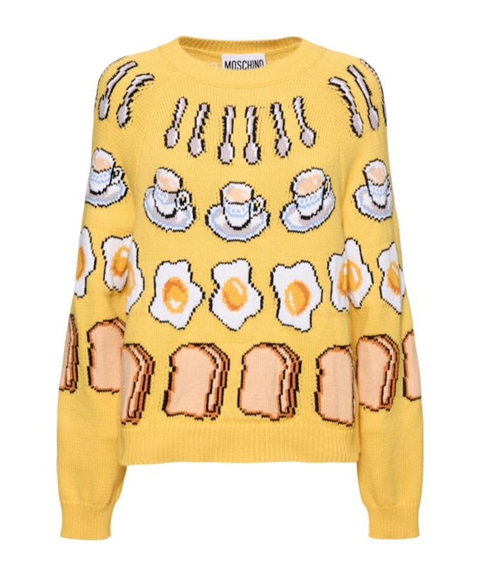 Moschino Round-neck And Long-sleeved Sweater