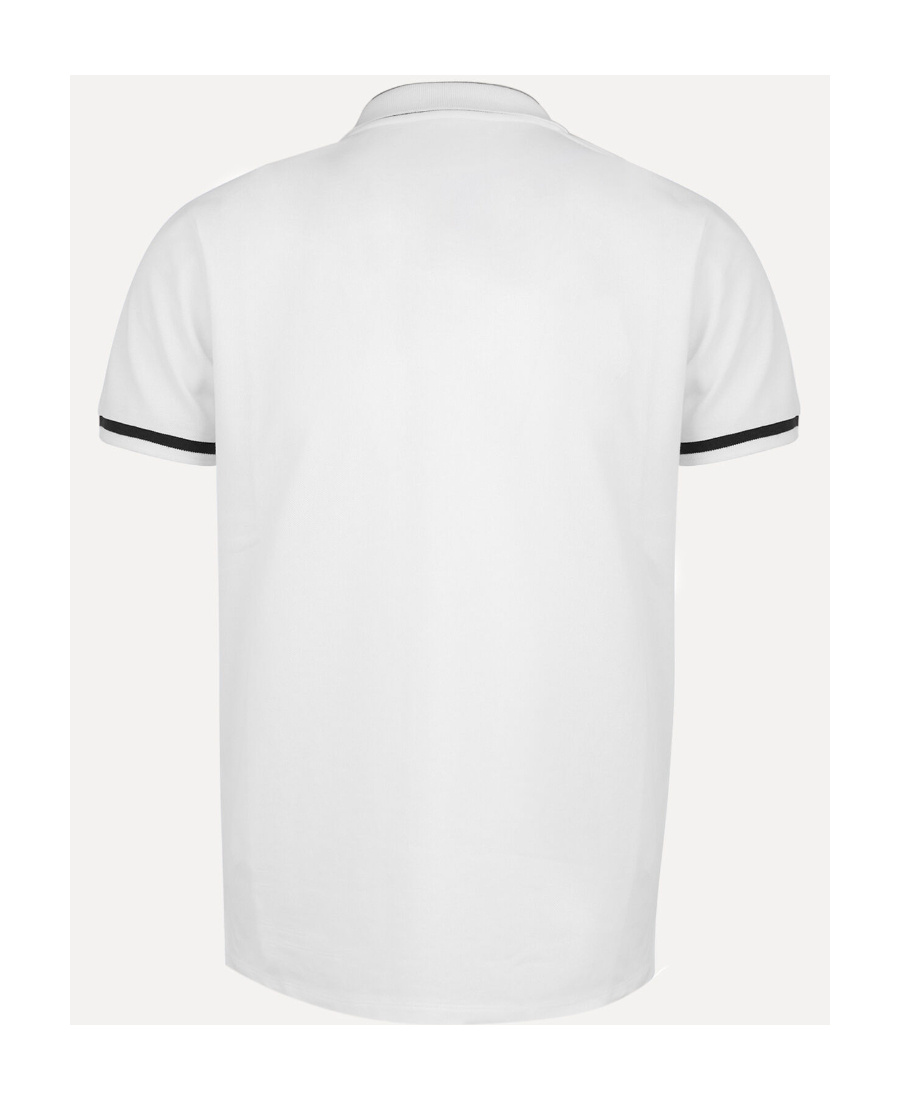 Vivienne Westwood Striped Tipping Polo Shirt With Short Sleeves In White