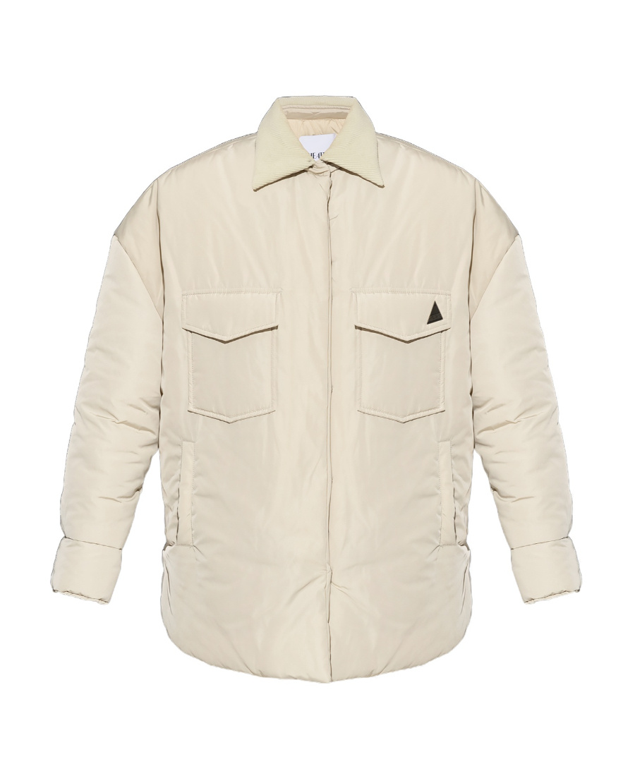 Attico The  Straight Hem Oversized Jacket In Nude