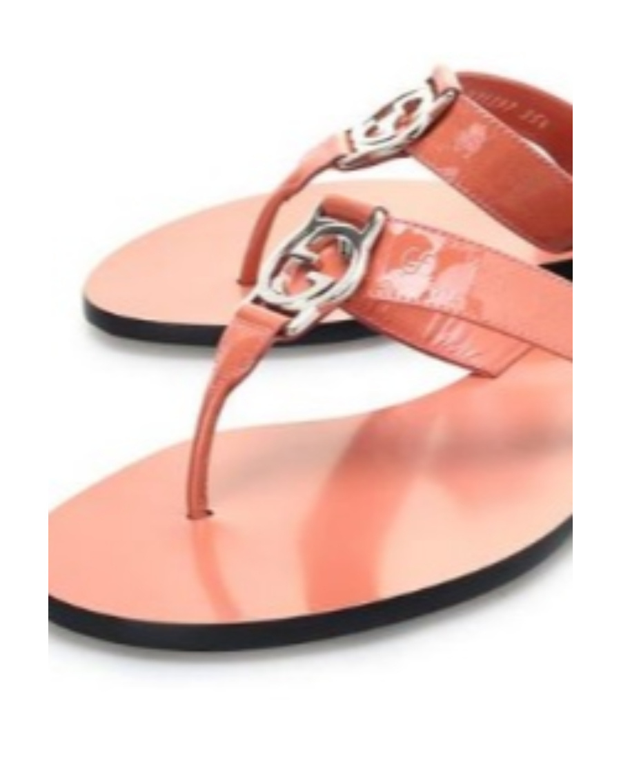 Gucci Logo Flip-flops In Pink