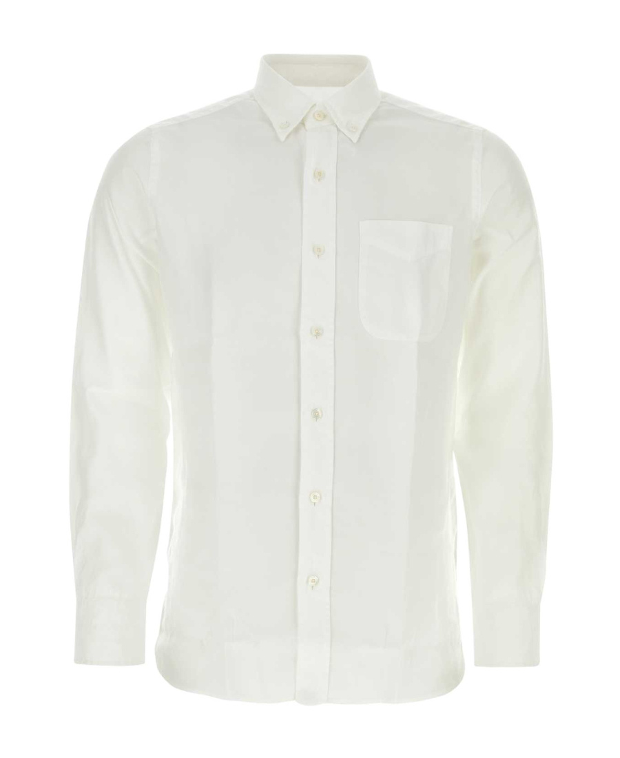 Tom Ford Long-sleeve Lyocell Shirt In White