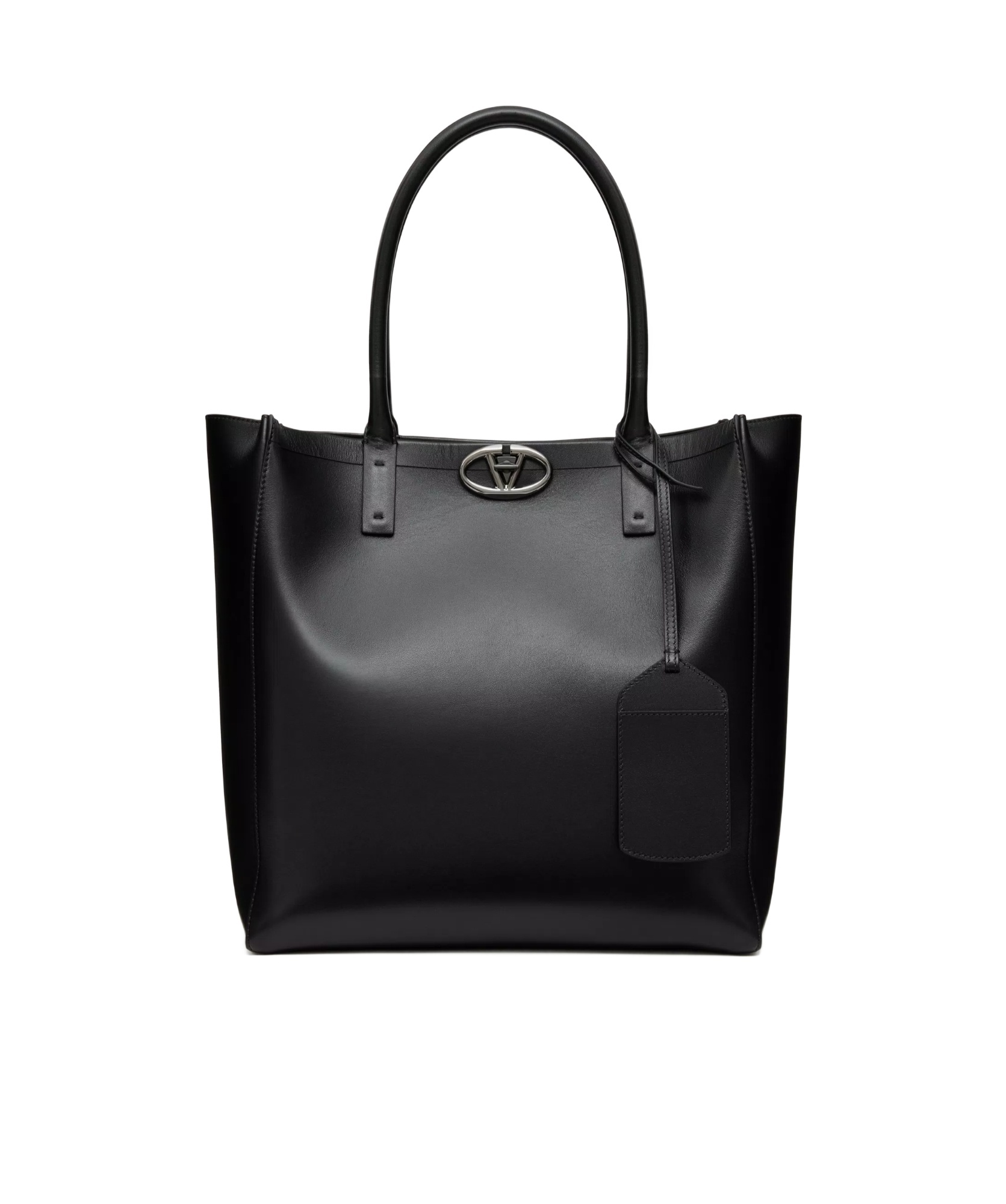 Valentino Medium Vlogo Locker Handbag In Black